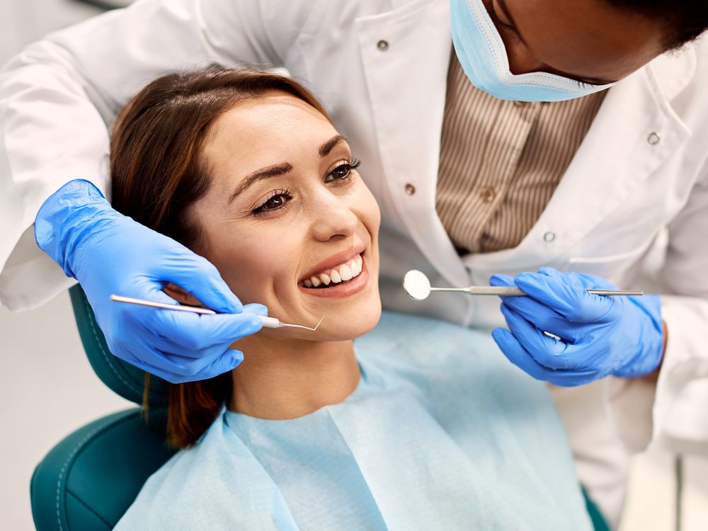 modern dental prosthesis on a sleek surface with soft bokeh lighting